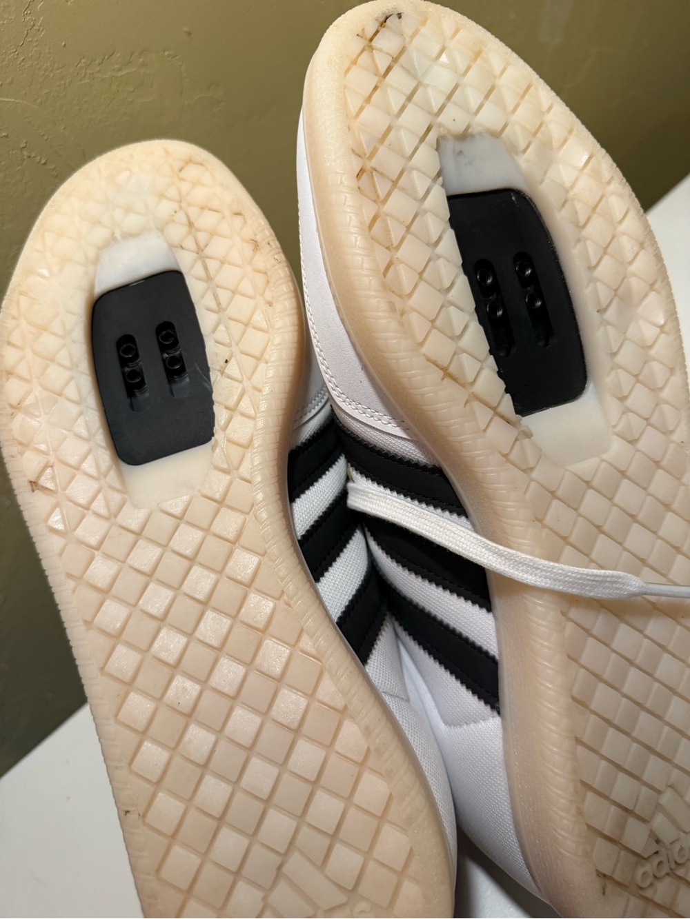 Adidas Velosamba Made With Nature Cycling Shoes White/Black Men's 10.5 - Picture 7 of 8